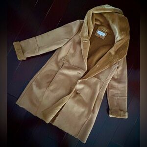 Calvin Klein Faux shearling long coat